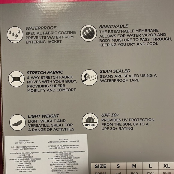 Women’s Weatherproof Rain Jacket - Picture 3 of 4